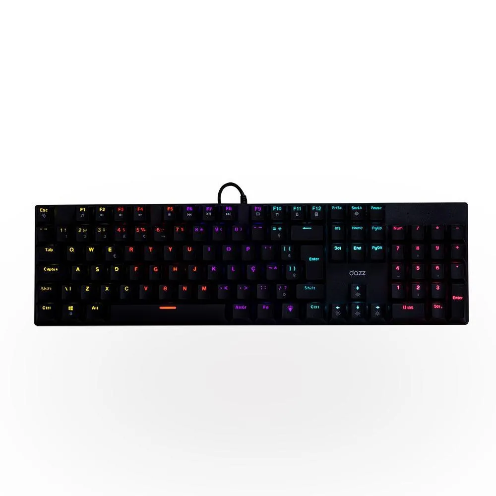 Teclado Mecânico Gamer Orion Essential, RGB, Switch Blue, Preto