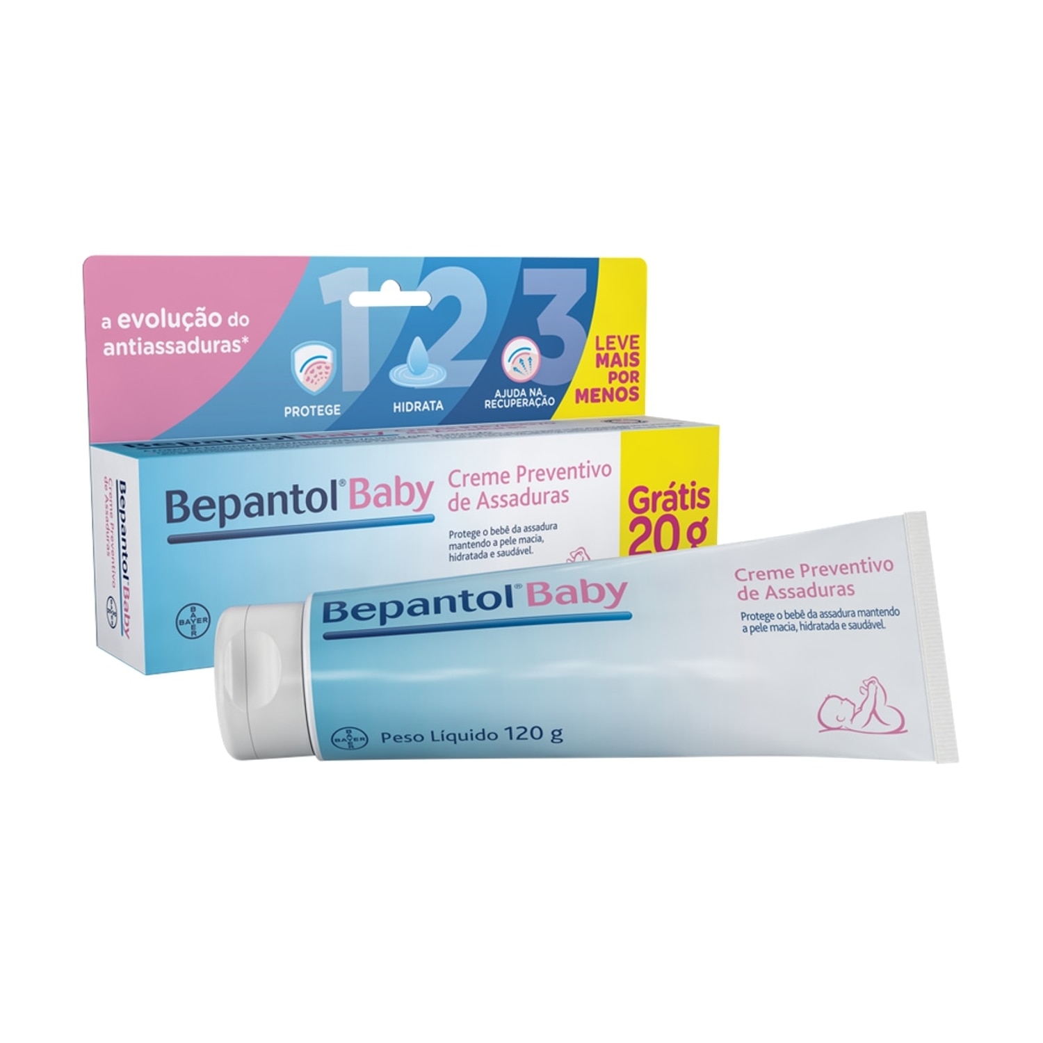 Creme Preventivo de Assaduras Bepantol Baby 120g Leve Mais Por Menos