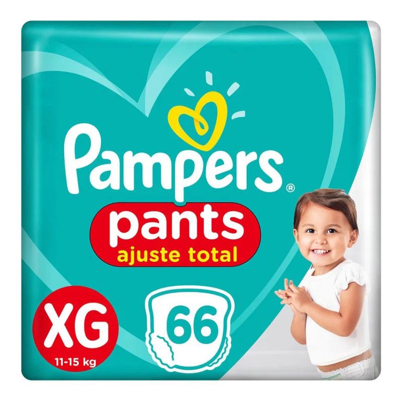 Fralda Pampers Pants XG - 66 Unidades