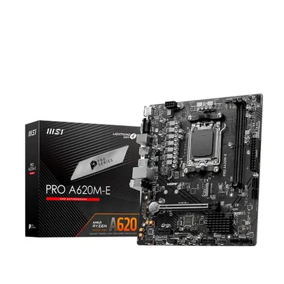 (APP) Placa Mãe MSI Pro A620M-E, AMD AM5, M-ATX, DDR5 - PRO A620M-E