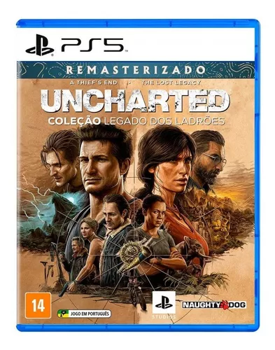 Jogo Uncharted: Legacy Of Thieves Collection (2 jogos completos) Ps5 Sony