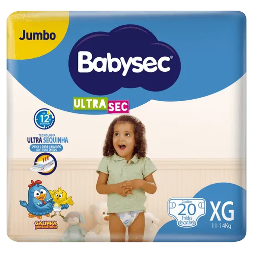 Fralda Babysec Ultrasec XG 20 Unidades