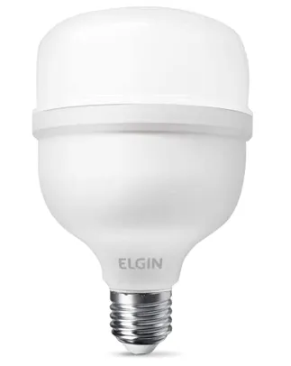 Lâmpada Super Bulbo LED T 30W 6500K Elgin Bivolt Luz Branca Fria