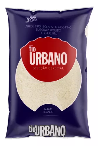 (Add 8 Pct) Arroz Branco Tipo 1 Tio Urbano Seleção Especial Pacote 5kg