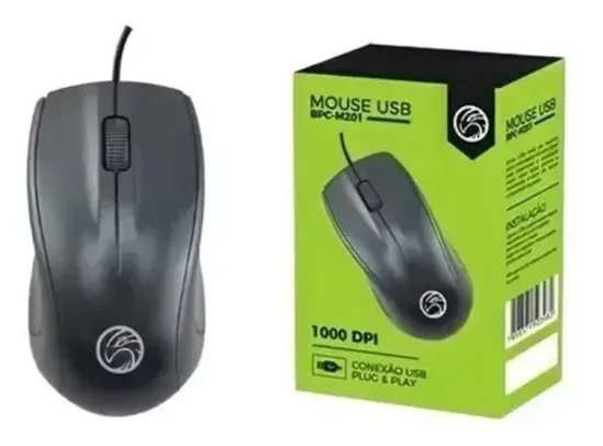 Mouse Com Fio Usb Brazil Pc