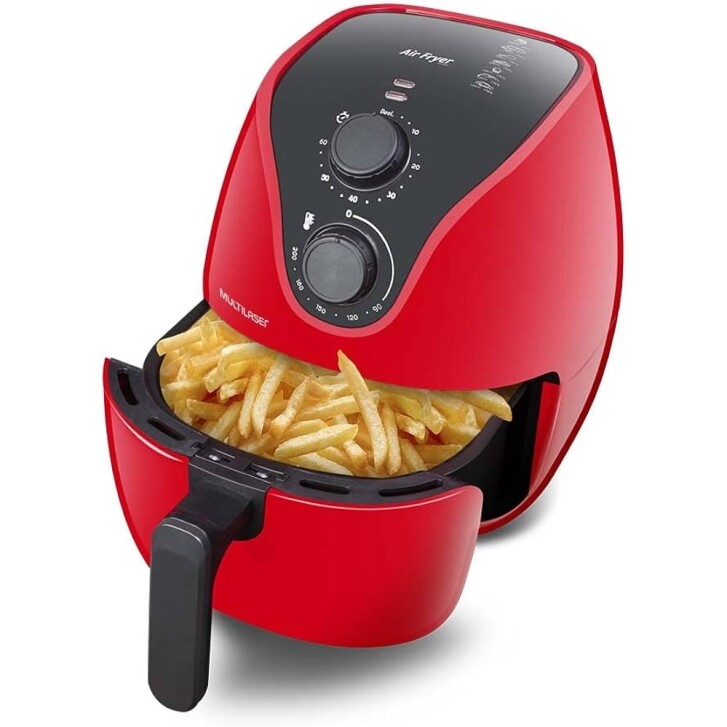 Fritadeira Elétrica Air Fryer 4L Multilaser Vermelha - CE084