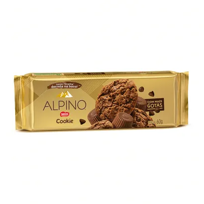 (Levando 4) Biscoito cookie alpino chocolate com gotas de chocolate nestlé