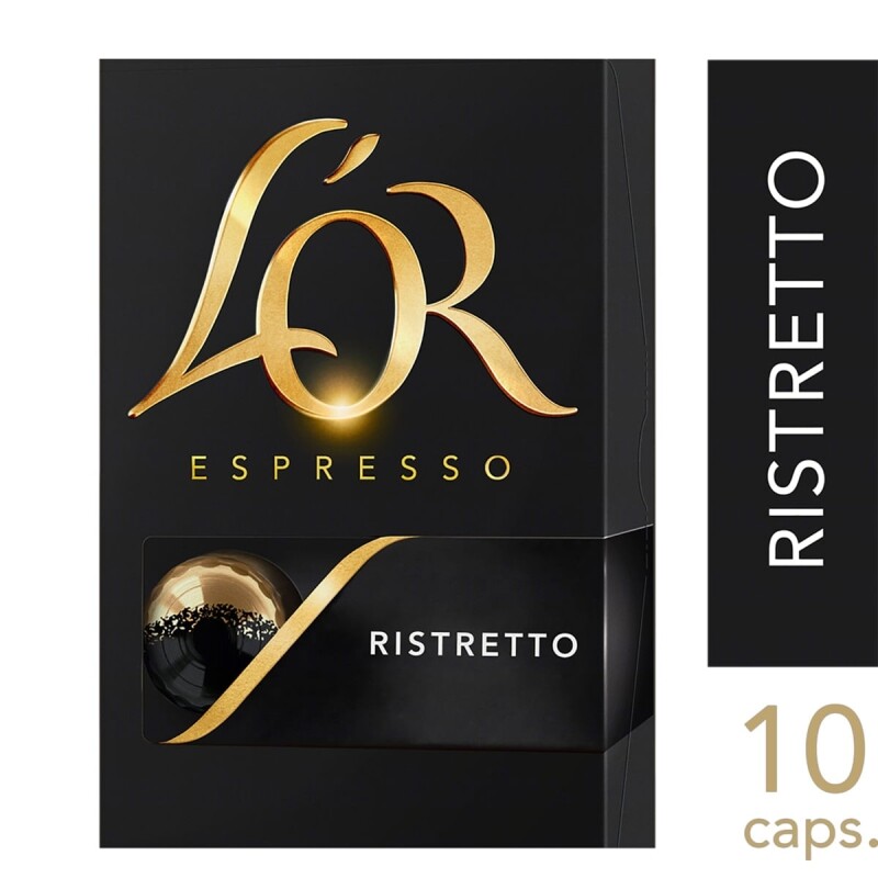 4 Caixas Café em Cápsula L'Or Ristretto - 10 unidades Cada