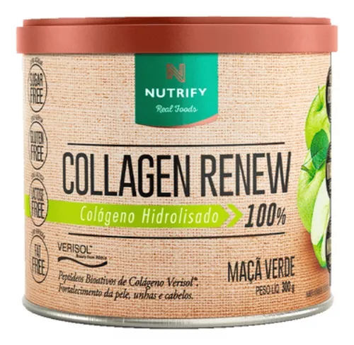 Collagen Renew Hidrolisado Nutrify - 300g - Colágeno Verisol