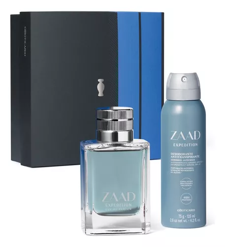 Kit Presente Zaad Expedition Perfume 95ml + Antitranspirante Aerossol 75g - O Boticário