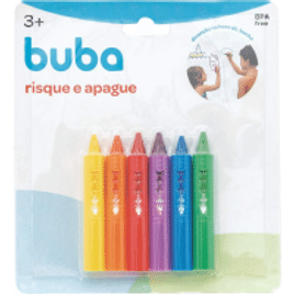 Buba Risque e Apague Colorido 6 Unidades