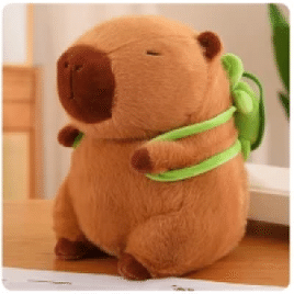 Brinquedo Capybara Capivara de Pelúcia 10-12cm