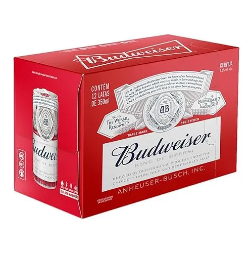 [2 x PACK] Pack de Budweiser Sleek 350ML,12 Unidades