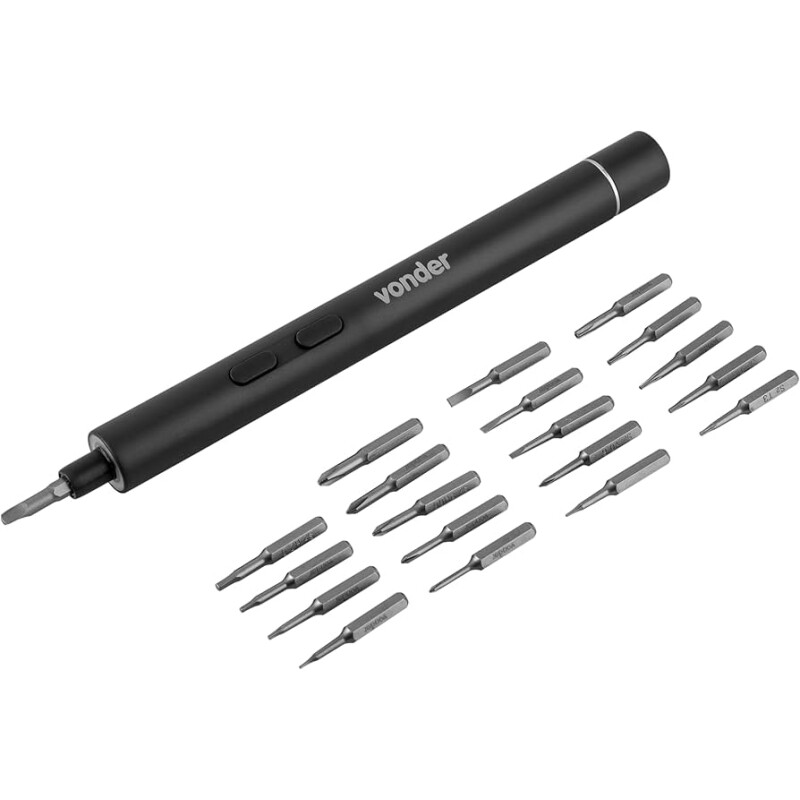 Parafusadeira de Precisão a Bateria Vonder 3,7V Tipo Caneta - 60.01.003.700