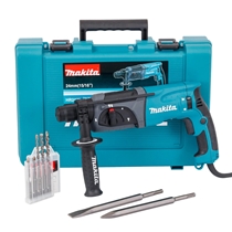 Martelete Combinado MAKITA 24mm 15/16" 220 Volts + Maleta e Acessórios - HR2470X21