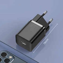 Carregador USB Baseus 20w Suporte Tipo C - Internacional