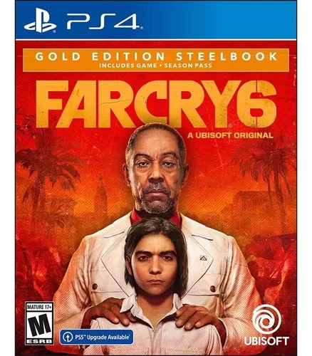 Jogo Far Cry 6: Edição Gold Steelbook - PS4