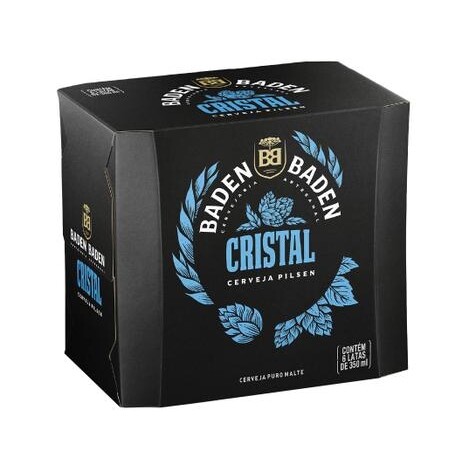 Cerveja Baden Baden Cristal Pilsen Lager - 6 Unidades Lata 350ml