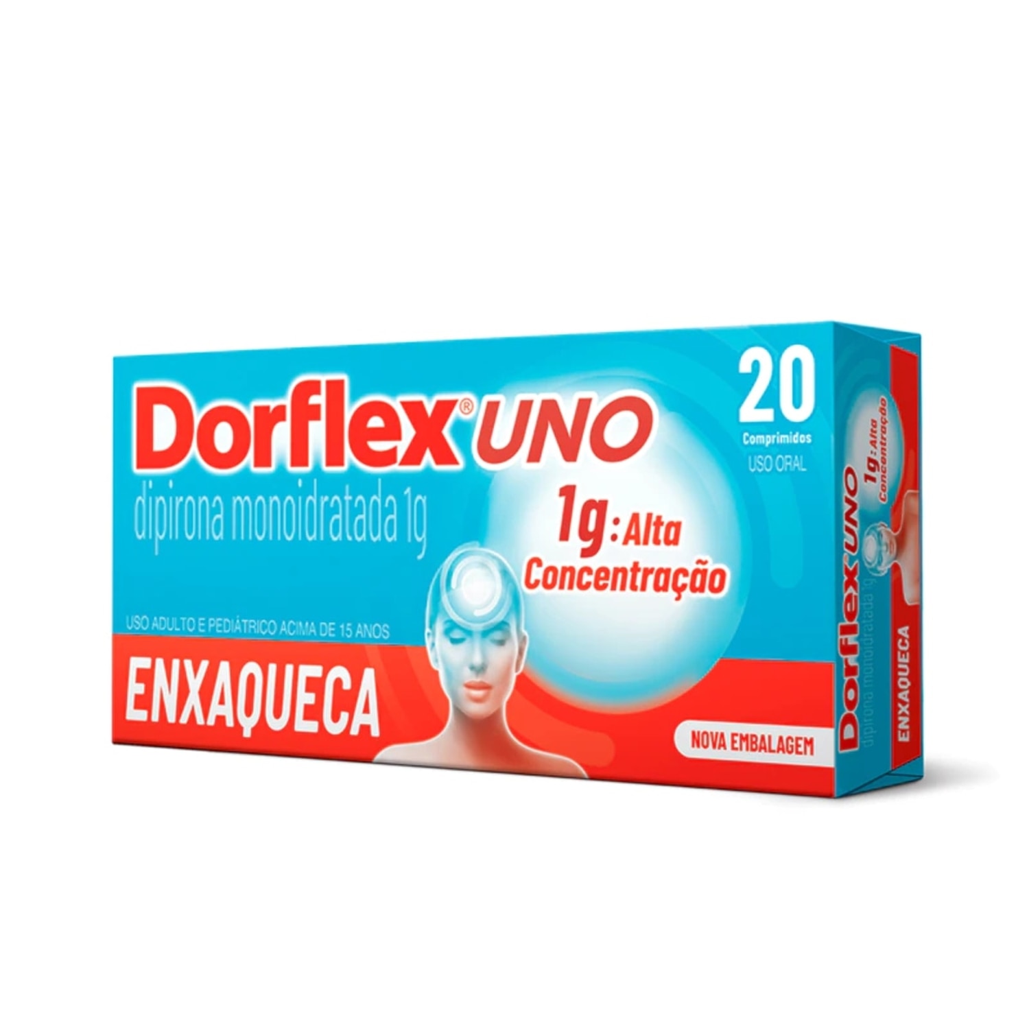 Dorflex Uno Enxaqueca 1g 20 Comprimidos