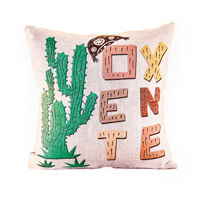 Almofada Decorativa Cordel Cactus Oxente Velveteen 45X45CM - Speciatta