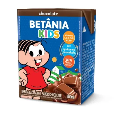 Bebida Láctea Betânia Kids chocolate 200ml