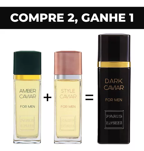 Kit Compre 2 Paris Caviar e Ganhe 1 Dark Caviar 100 Ml