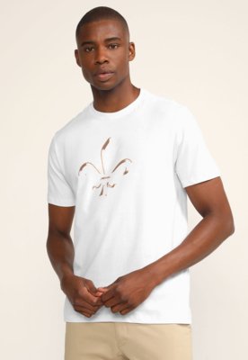 Camiseta Dudalina Logo Branca - Masculina