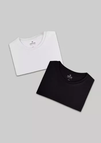 Kit Com 2 Camisetas Masculinas Básicas Hering