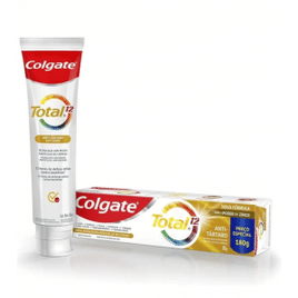 2 Unidades Creme Dental Colgate Total 12 Anti Tártaro 180G