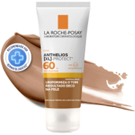 Protetor Solar Facial com cor La Roche-Posay Anthelios XL-Protect FPS60 Rápida Absorção Textura Gel Creme - 40g