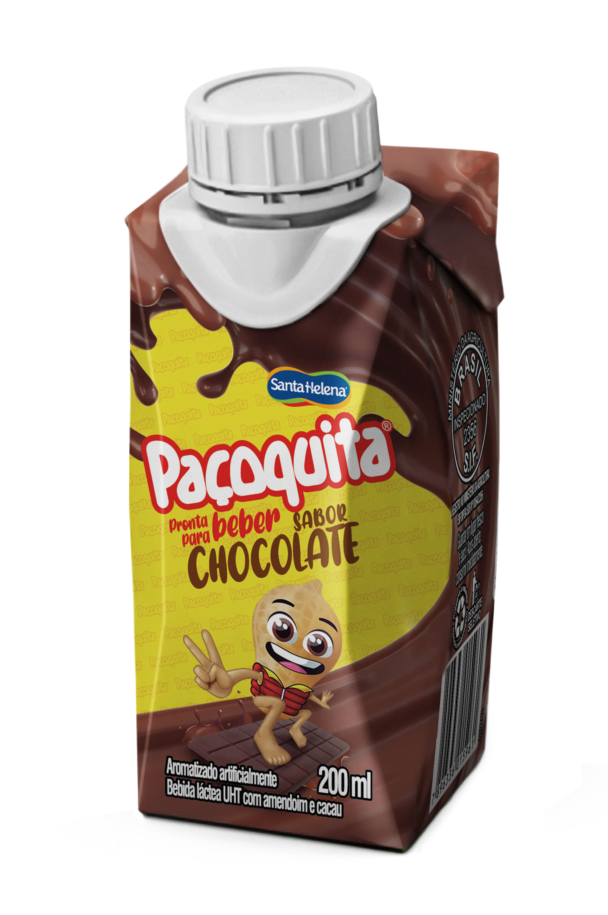 Paçoquita Pronta Para Beber Sabor Chocolate 200Ml