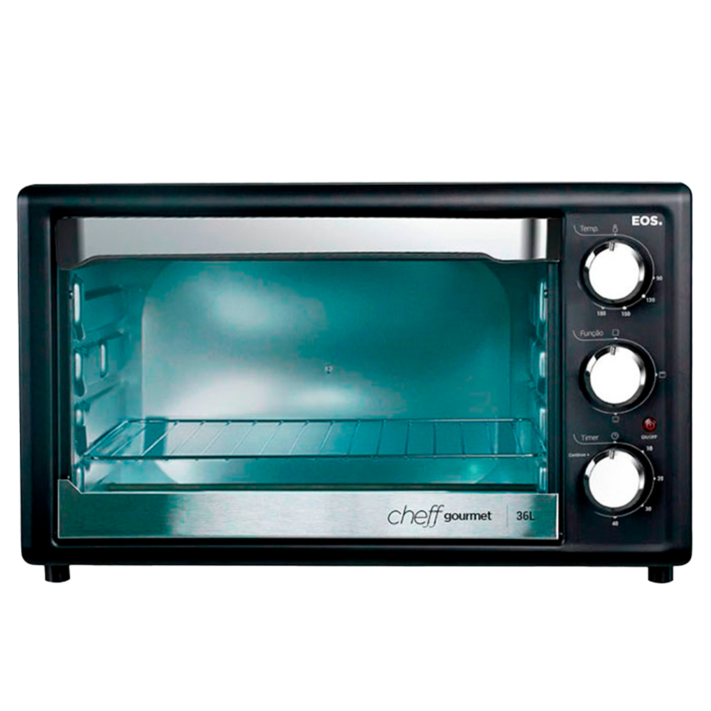 Forno Elétrico De Bancada 36L Cheff Gourmet Grill Eos Efe36pp - Preto - 220 Volts