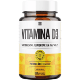 Iridium Labs Vitamina D3 2.000Ui Iridium Elements Amarelo - 100 Comprimidos