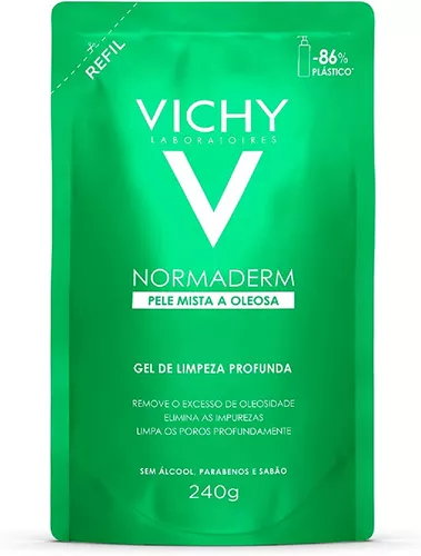 Gel De Limpeza Profunda Normaderm Refil 240g Vichy Laboratoires