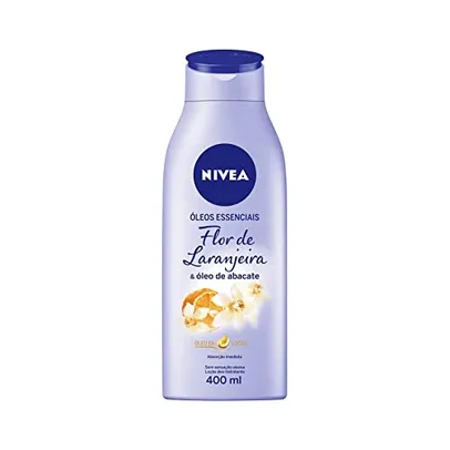 (REC)NIVEA Loção Hidratante Óleos Essenciais Flor de Laranjeira & Óleo de Abacate 400ml - Loção Hidratante que recupera a maciez e o brilho da pele,