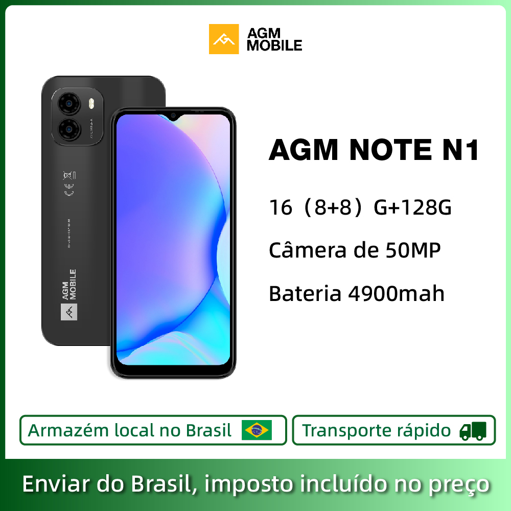 Smartphone AGM Note N1 128GB 8GB RAM 6,5''