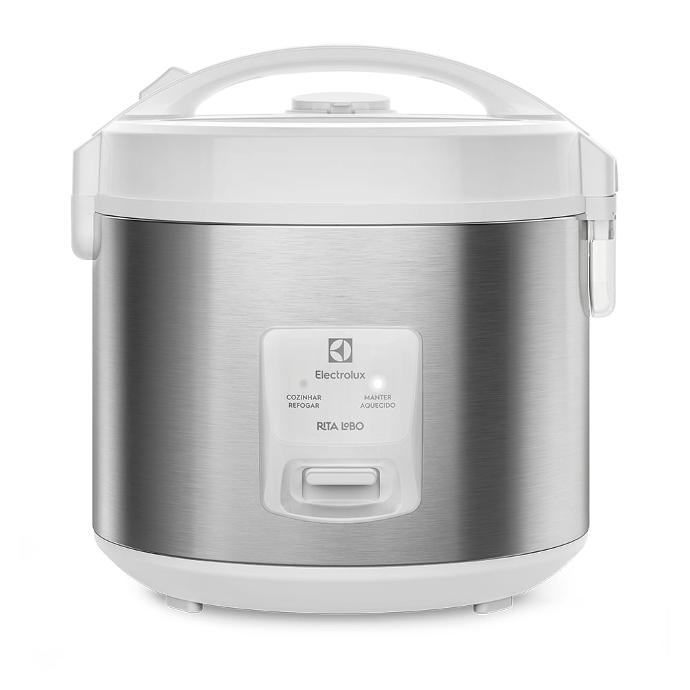 Panela de Arroz Elétrica Electrolux 3,5L Cor Inox Efficient 2 em 1 com Visor Glass por Rita Lobo - ERC31