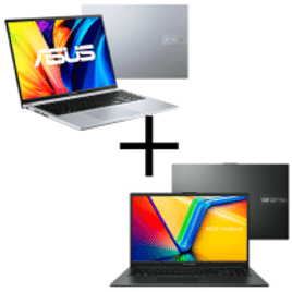 Kit Notebook Asus VivoBook 16 512GB SSD 8GB RAM 15,6'' W11 X1605ZA-MB311W + Notebook Asus Vivobook Go 15 512GB SSD 8GB RAM 15,6'' Linux - E1504FA-NJ73