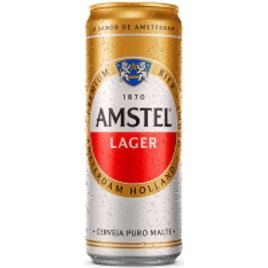 Cerveja Lager Premium Puro Malte Amstel Lata 350ml