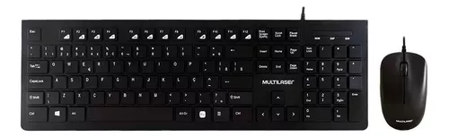 Kit Teclado/Mouse Multilaser Multimídia USB Slim - TC240