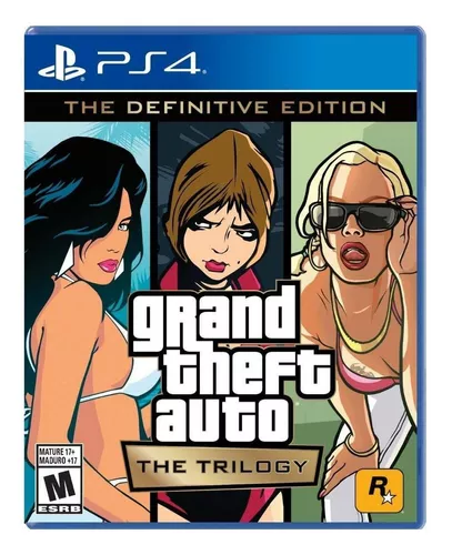 Grand Theft Auto: The Trilogy Definitive Edition Rockstar Games PS4 e Playstation 5Físico