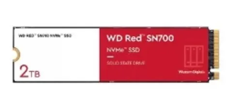 SSD 2 TB WD Red SN700, M.2 PCIe, NVMe, Leitura: 3400MB/s e Gravação: 2900MB/s - WDS200T1R0C