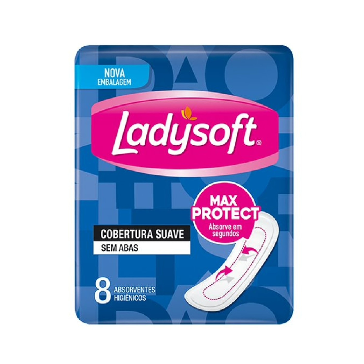 Absorvente Ladysoft Suave sem Abas 8 Unidades