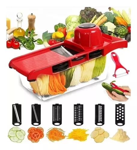 6 Em 1 Mandoline Slicer Nicer E Fatiador Cortador De Legumes