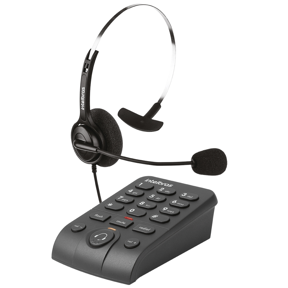 Telefone Headset Intelbras Hsb 40 Com Teclado - Bivolt