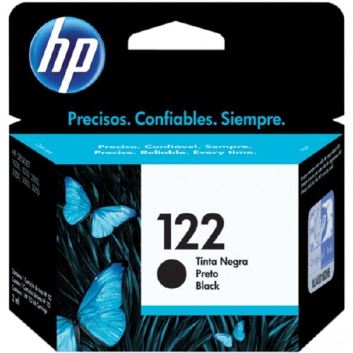 Cartucho De Tinta Hp Preto Nº122 Original Até 120 Páginas Ch561hb