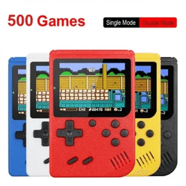 Mini Console Retrô Portátil Tela 3.0" 500 Jogos