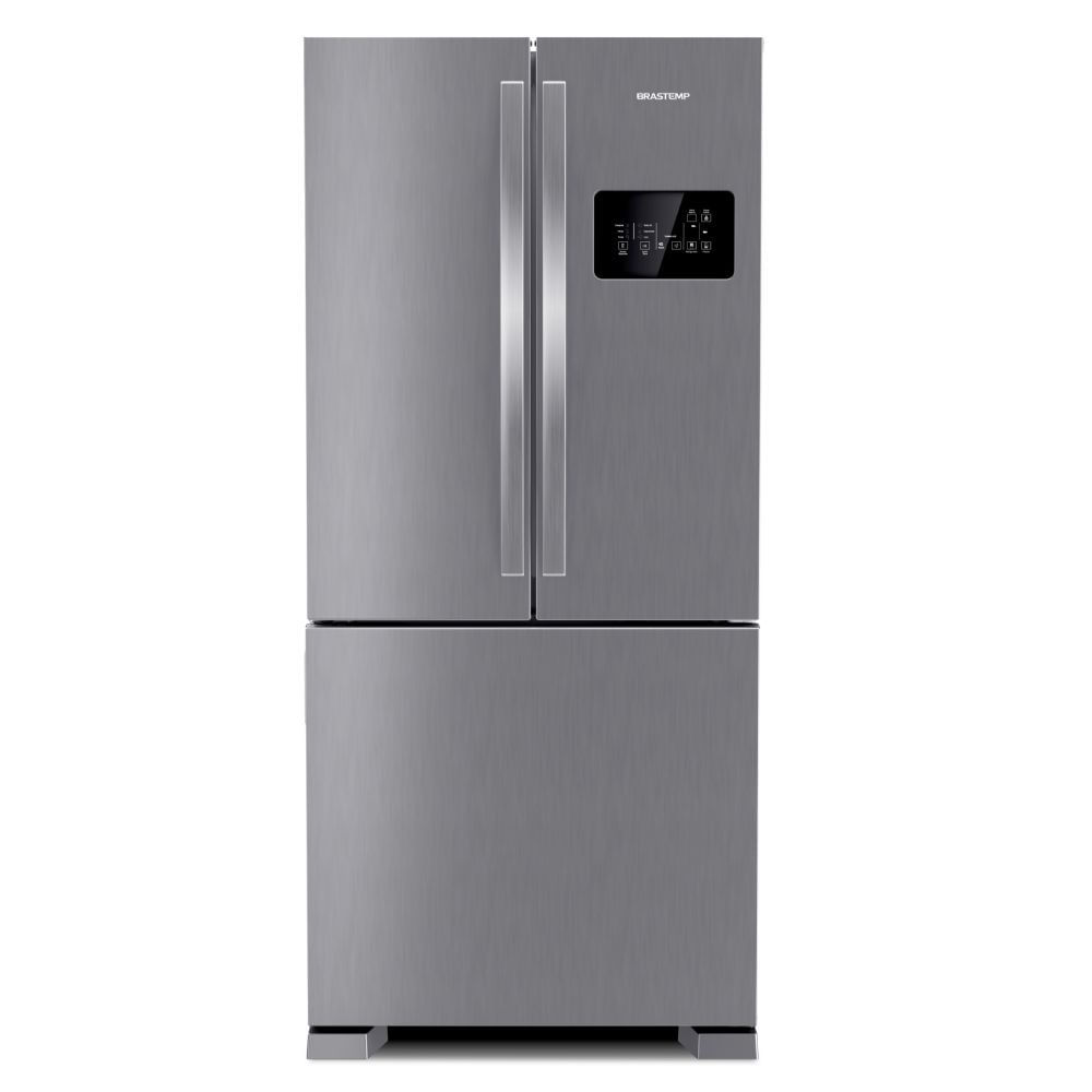 Geladeira Brastemp Frost Free Side Inverse 3 Portas 554 Litros Inox - BRO85AK