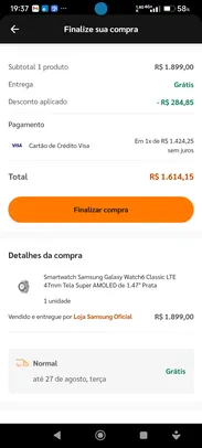 Watch 6 Claasic 47mm LTE