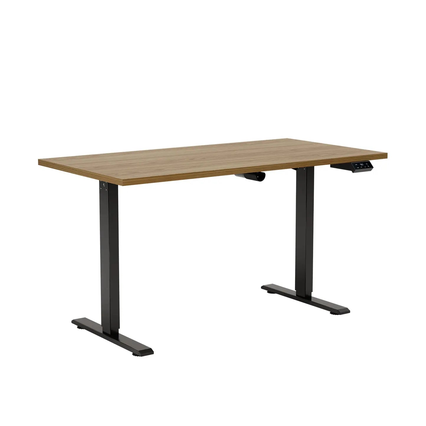 Mesa com Regulagem de Altura Elétrica Unit 135 cm - Preto c/ Freijó